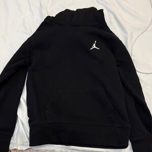 Jordan Black Hoodie with Red Logo